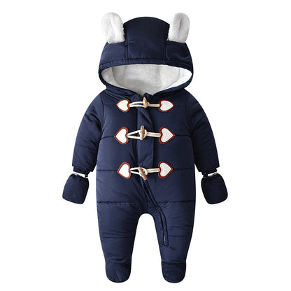 Baby Onesie Horn Buckle Hayi Baby Crawling Suit Clothes