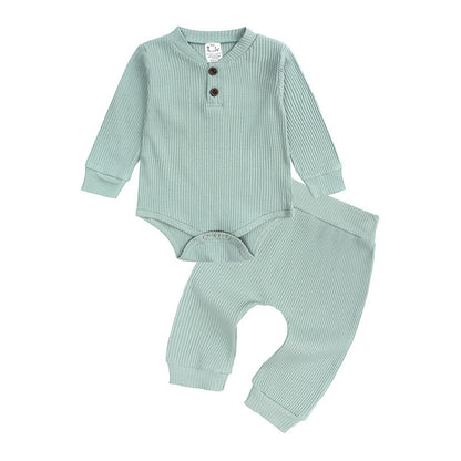 HangingStriped Baby Baby Romper PP Pants Suit Casual Children Two-Piece Suit