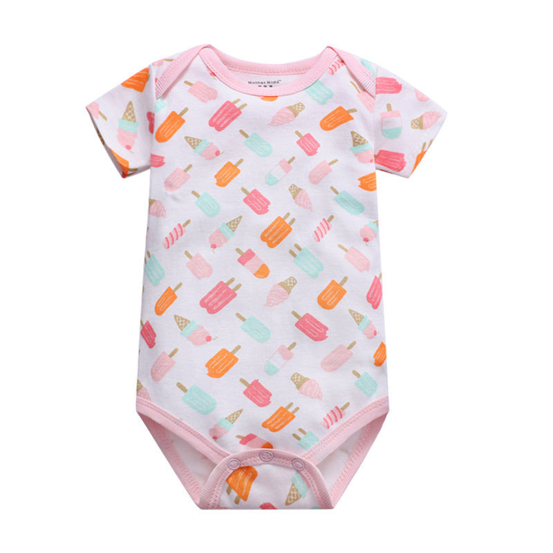 Newborn Baby Triangle Romper Jumpsuit Summer Baby Children's Suit