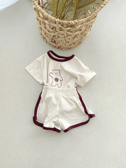 Baby bear cotton suit