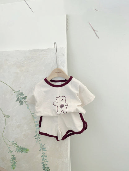 Baby bear cotton suit