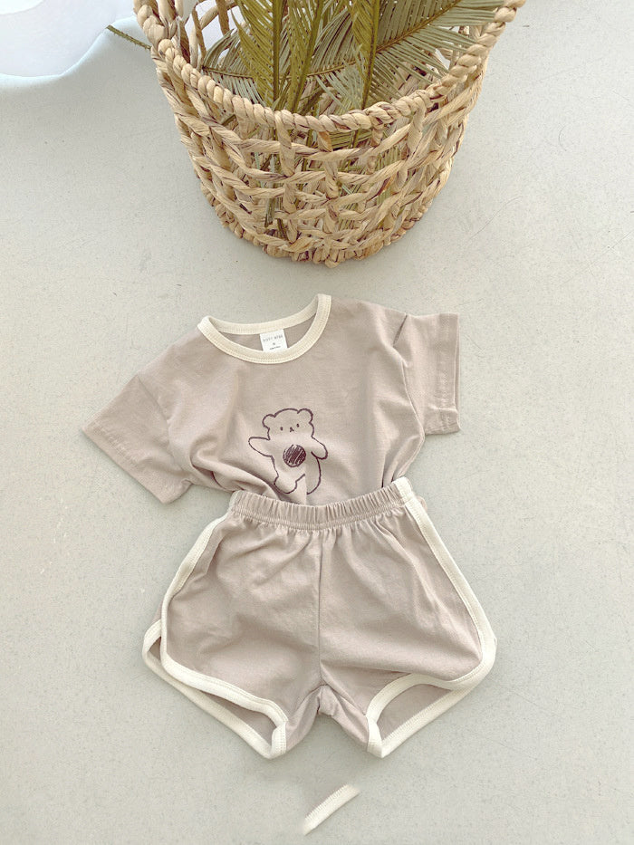 Baby bear cotton suit