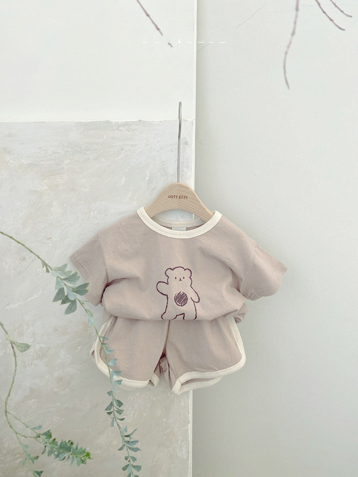 Baby bear cotton suit