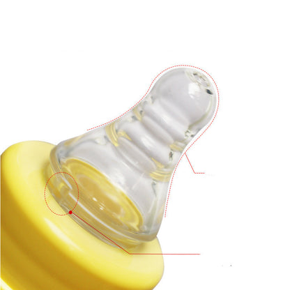 Newborn Plastic Feeding Bottle With Handle