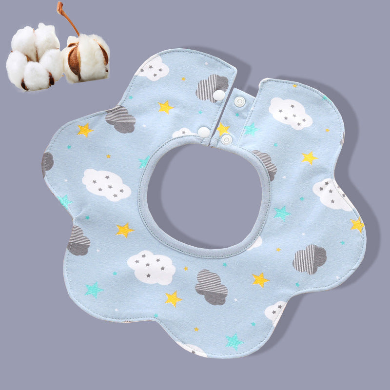 360 Degree Rotating Snap Closure For Baby Pure Cotton Saliva Wipes