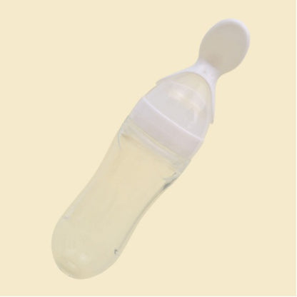 Baby silicone rice paste feeding spoon