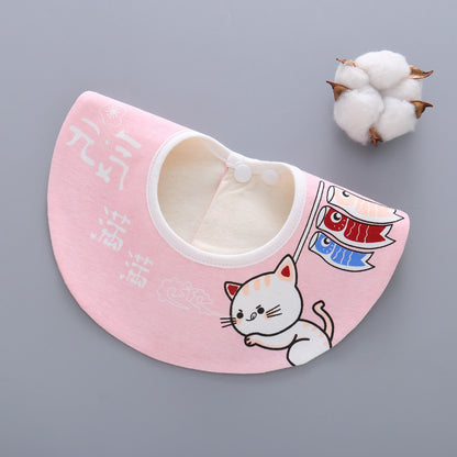 360 Degree Rotating Snap Closure For Baby Pure Cotton Saliva Wipes