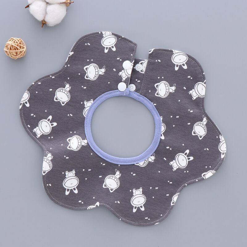 360 Degree Rotating Snap Closure For Baby Pure Cotton Saliva Wipes