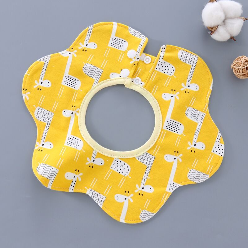 360 Degree Rotating Snap Closure For Baby Pure Cotton Saliva Wipes