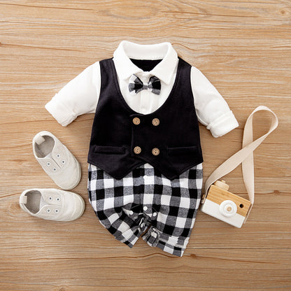 Baby boy's one-piece suit