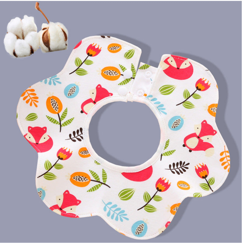 360 Degree Rotating Snap Closure For Baby Pure Cotton Saliva Wipes