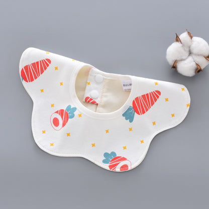 360 Degree Rotating Snap Closure For Baby Pure Cotton Saliva Wipes